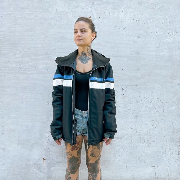 J. LINDEBERG Men's AUGUSTA Ski Jacket Black White Blue sz XL - Picture 3 of 13